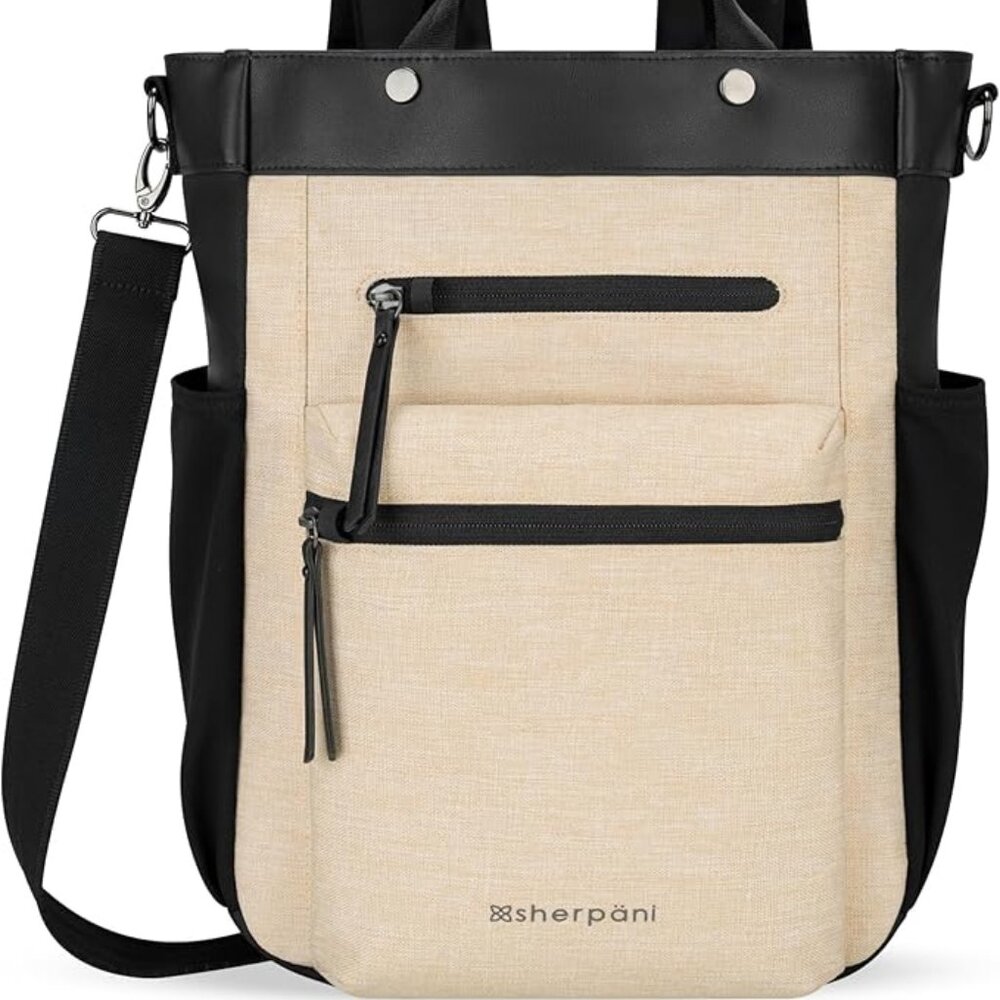 Sherpani Soleil Anti-Theft Convertible Backpack, 3-in-1 Tote, Crossbody Bag